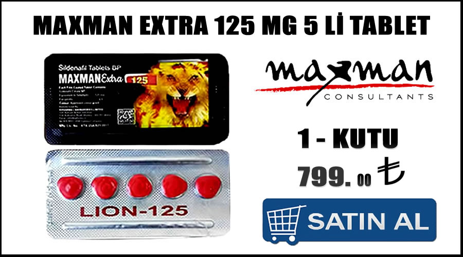 Maxman 125 mg kırmızı hap sipariş ver